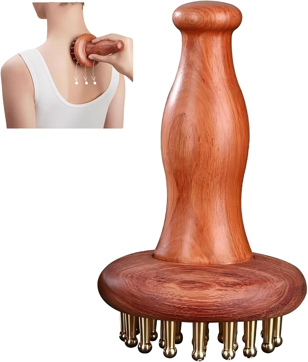 QZAVIRE copper-tooth massage comb